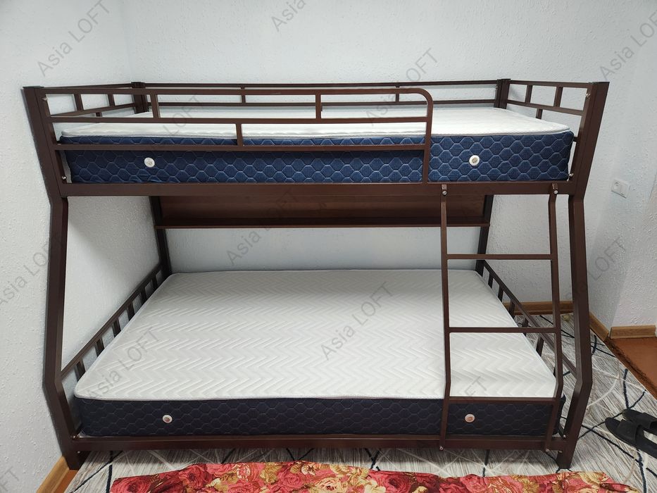 Двухъярусная Кровать Металлическая, Евро Стиле, Темир Кровать,