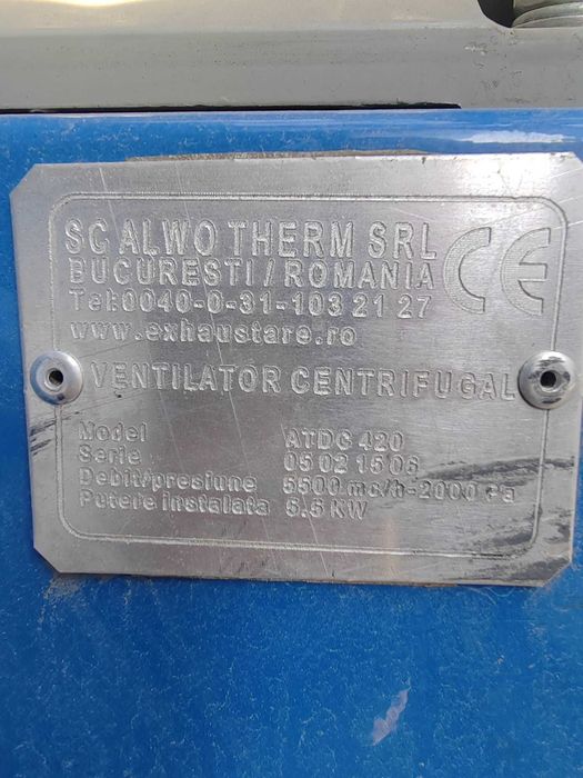 Filtru cu maneci - Exhaustor rumegus AEWO P40/2