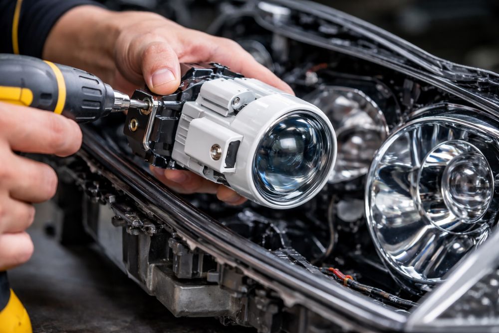 Установка bi led линз