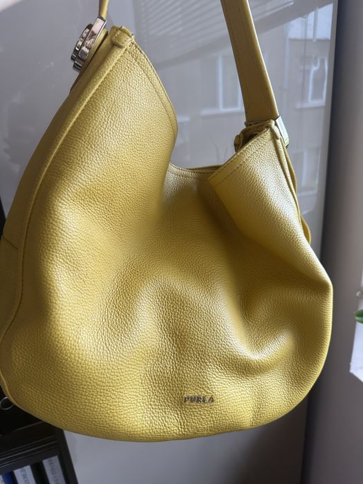 Furla чанта естествена кожа