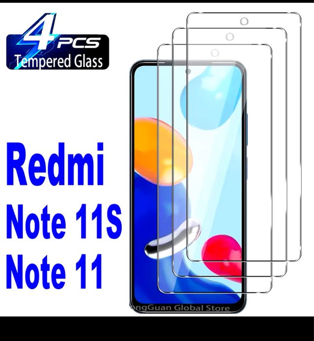 Redmi Note 11s Кейс + стъкла