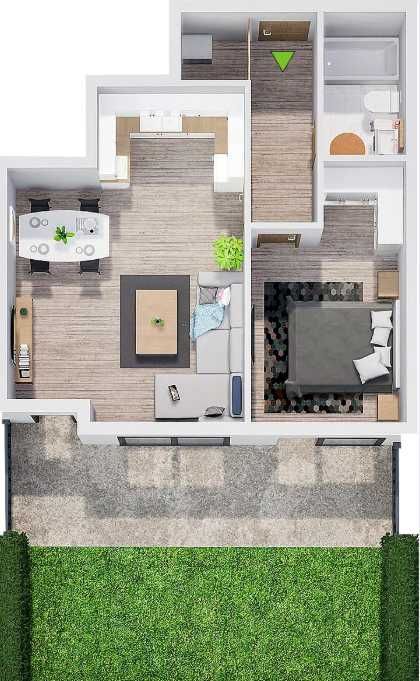 Двустаен апартамент в Прослав!