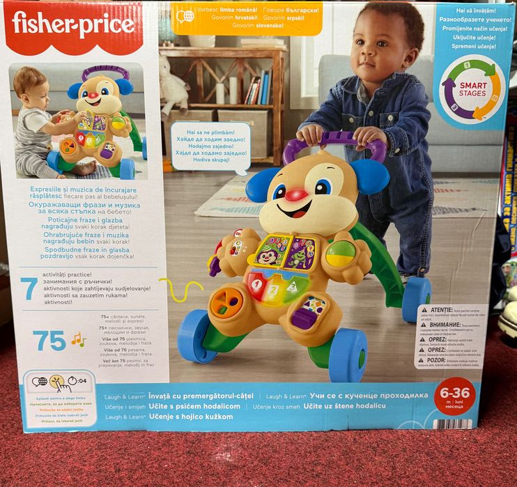 Fisher Price LAUGH & LEARN Проходилка кученце на български език