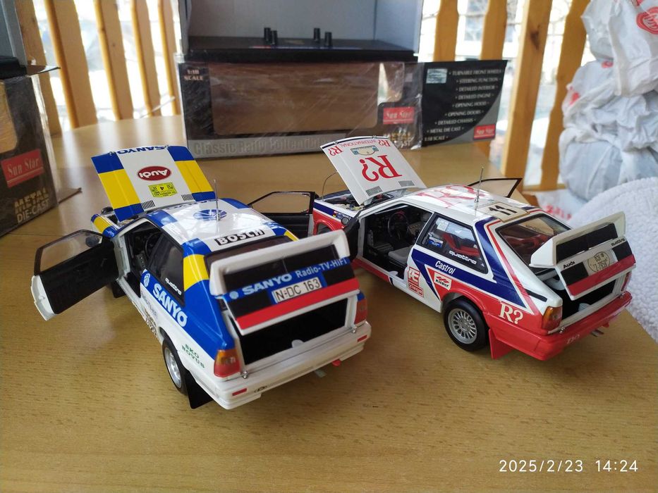 1:18 Метални модели на Audi Quattro Rally - Sun Star