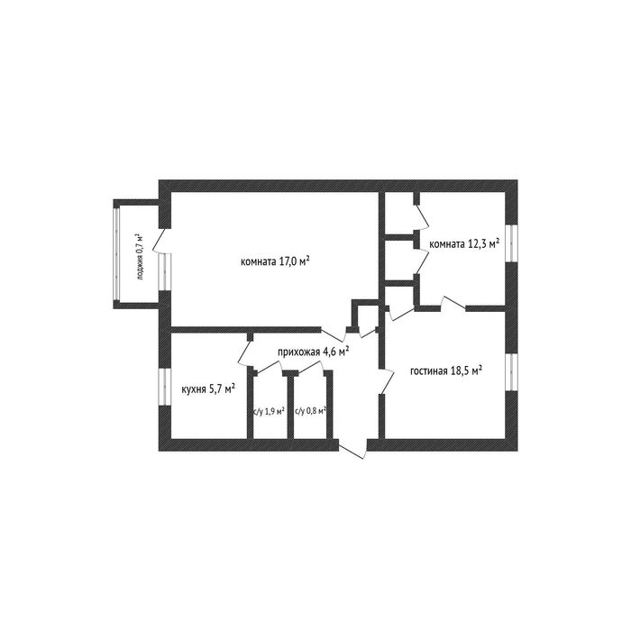 Продается3 комн квартира Юбилейный,2