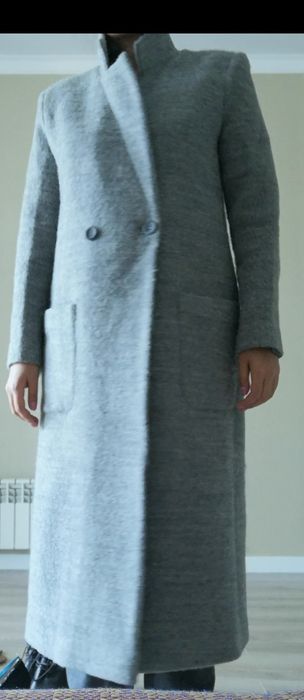 Пальто осеннее серое