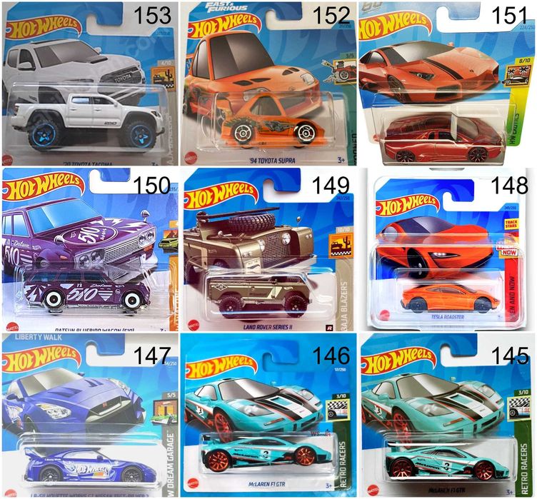 Метални колички Hot Wheels Хот Уиилс в мащаб 1:64 От различни години 1