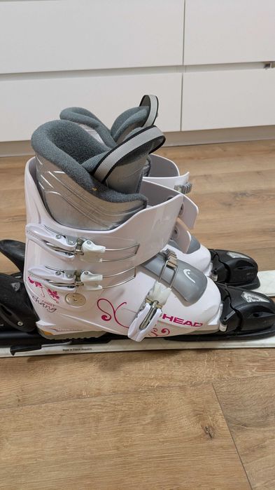 Детски ски HEAD 117 см + апарати + обувки 23/24.5 (номер 34/35)