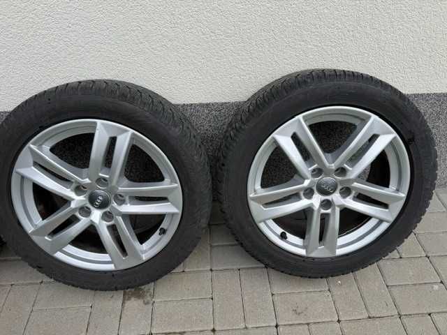 Jante Audi A4,A5,A6 Fara defecte cu anvelope bunede iarna Dunlop
