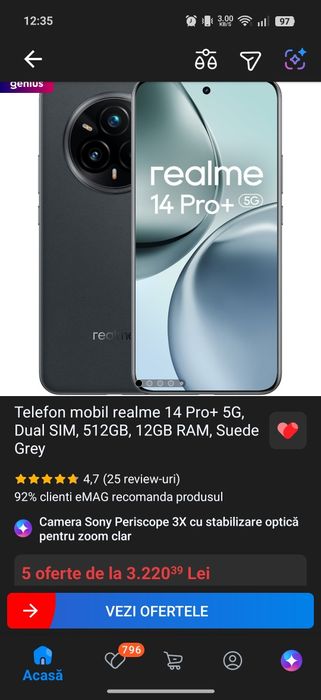 Realme 14 Pro Plus ,512/12Gb