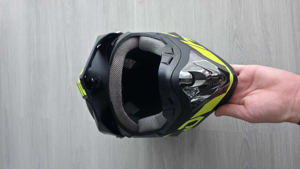 Vand cască off-road/cross Helno + mănuși si ochelari