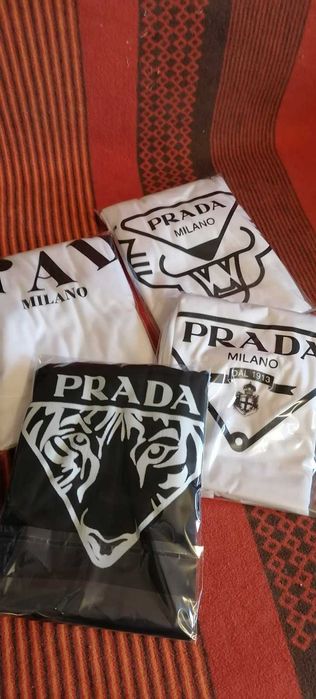 PRADA , Мъжка тениска Прада , бяла тениска Prada  S M L XL 2XL 3XL
