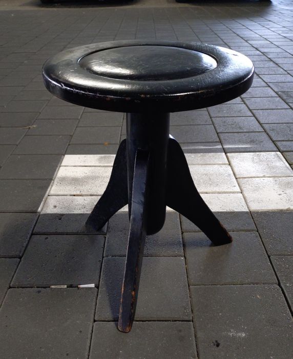 Scaun vintage art deco pian lemn masiv