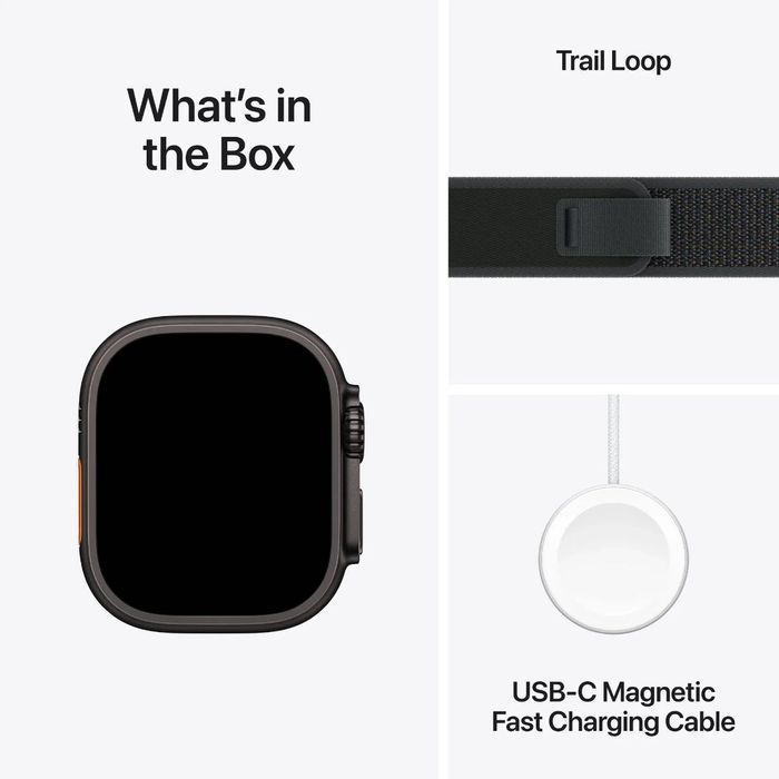 НОВ! Apple Watch Ultra 2 49mm Black Trail loop Гаранция