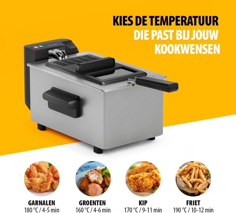 Фритюрник Tristar, 3л, термостат до 190°C, FR-9327