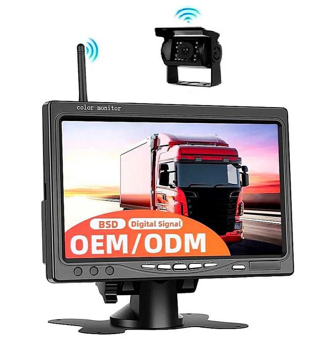 Безжична камера за паркиране за камион с монитор заден ход виждане бус