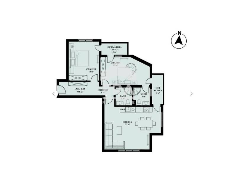 Продава се Тристаен апартамент в София, Люлин 5 - 112 кв.м за 1624 €/кв.м - Снимка #1