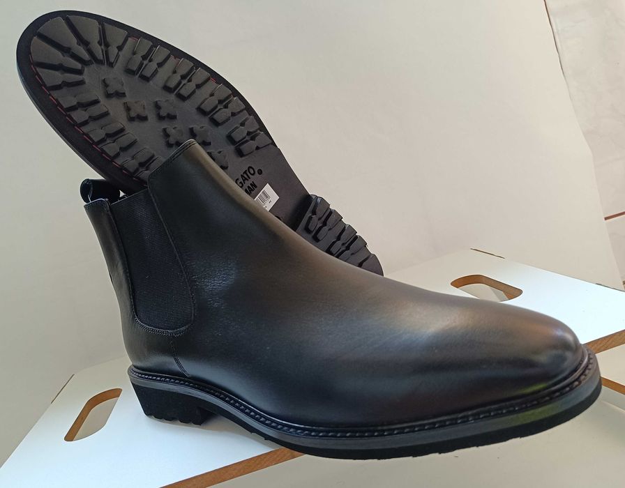 Ghete chelsea 44 plain toe Migato Spain piele naturala moale NOI