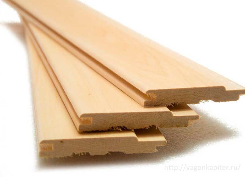 Вагонка из липы 15x88x1000 мм, 2 сорт (уп-10шт)
