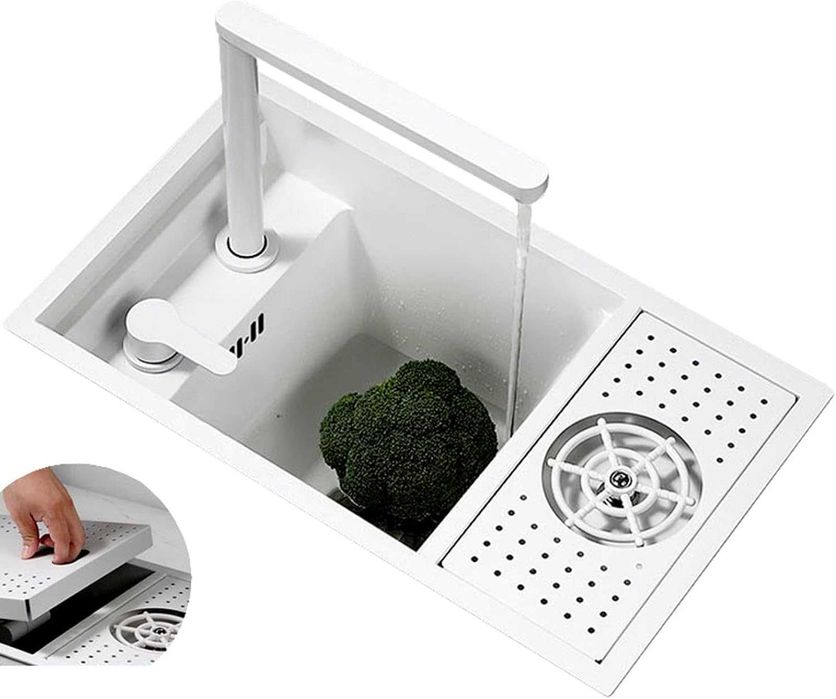 Мини мултифункционална кухненска мивка с капак