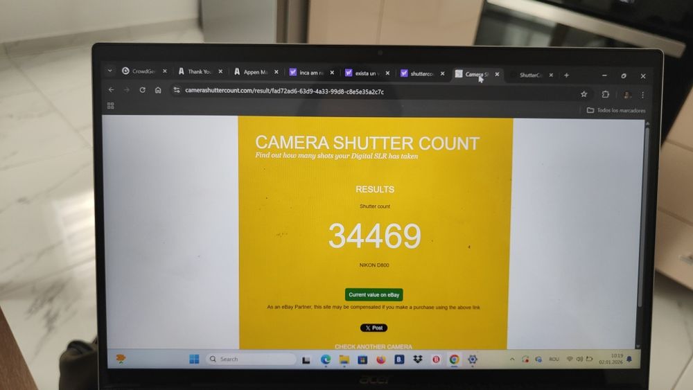 Nikon D800 + 50mm f/1.8G | 34k cadre | 2 baterii + card 128GB