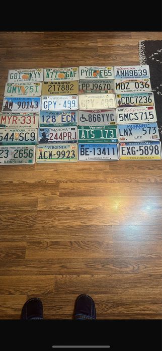 Numere auto America super ptr.Colecție