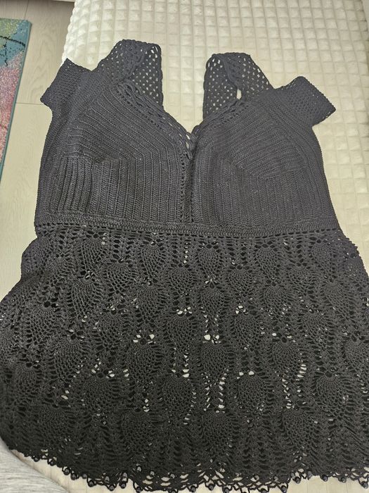 Bluza dantelă crosetata manual, 48-50,unicat