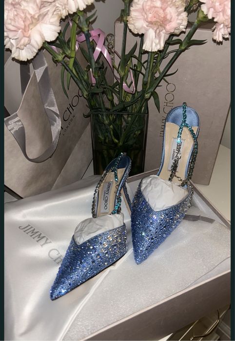 Pantofi Jimmy Choo saeda piele naturala pe stoc si pe comanda