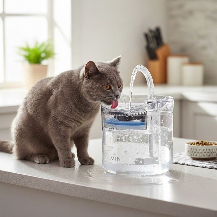 Автоматичен електрически фонтан за животни