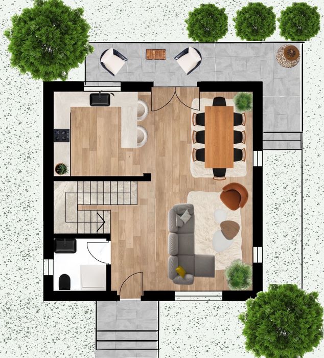 Casa de vanzare,3 bai,Teren 325 mp,oras Pantelimon,Gaze,canalizare,apa