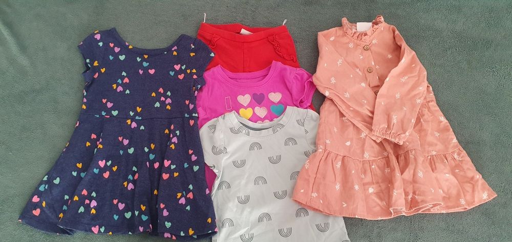 Set 5 articole vestimentare fetita 12-18 luni