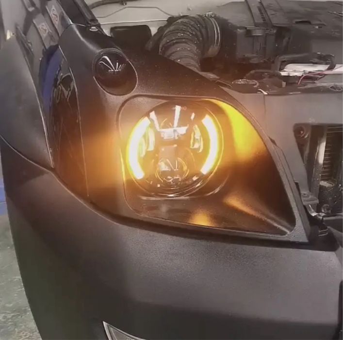 Фары Прадо 120 тюнинг Bi led решетка радиатора