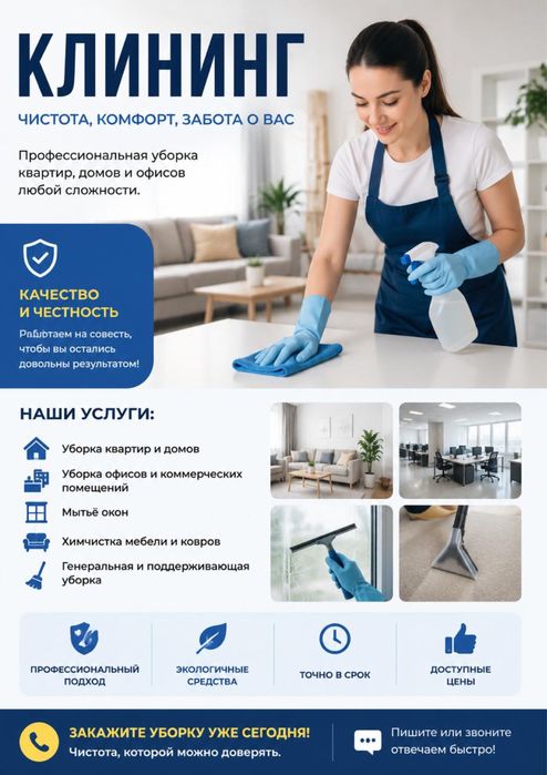 Клининг Алматы | Уборка квартир, домов и офисов |химчистка мебелей