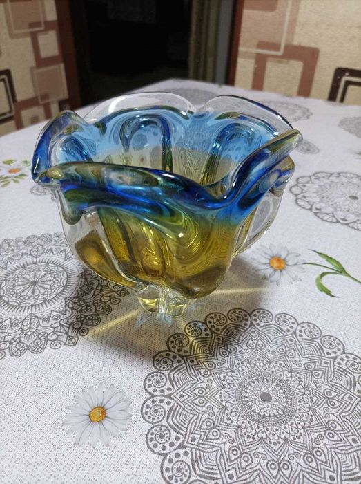 Чешская ваза конфетница