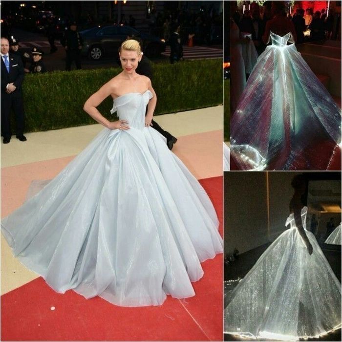 Vand material/tesatura alba rochie mireasa cu fibra optica LumiGram