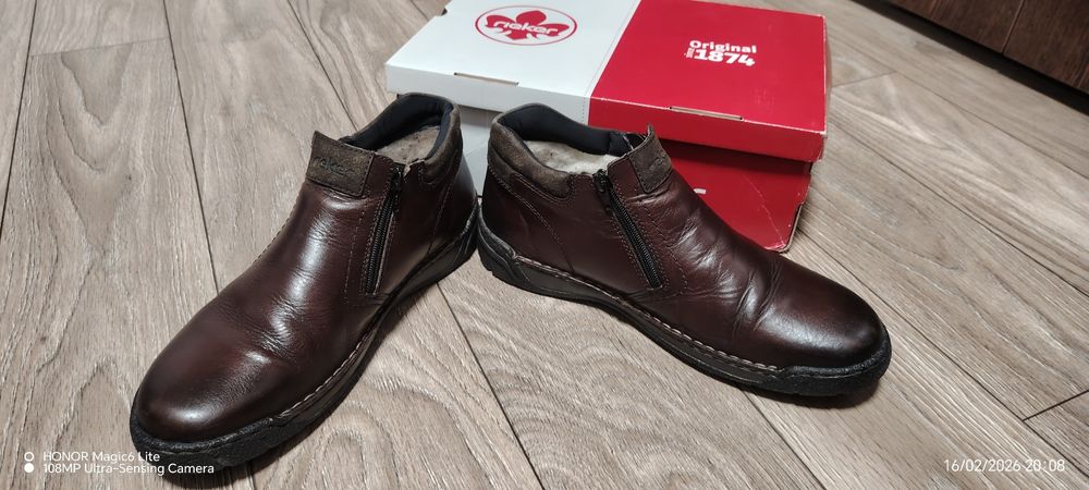 Ghete piele Rieker 46