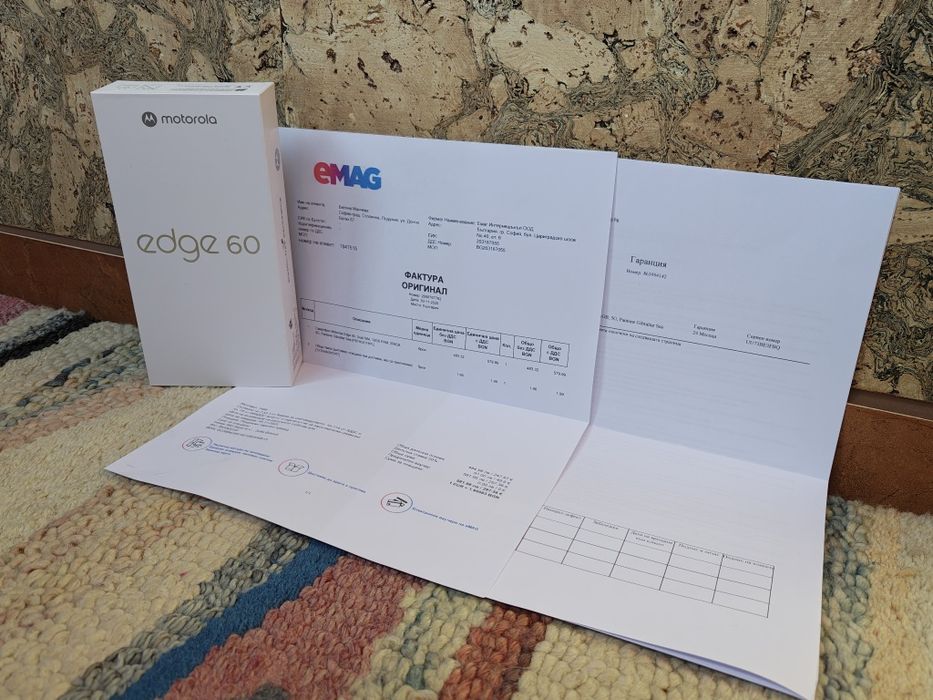 Чисто Нов! Motorola Edge 60 Blue 12/256GB