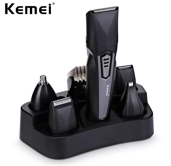 Безжична машинка за подстригване 8 в 1 Kemei KM-640, с аксесоари