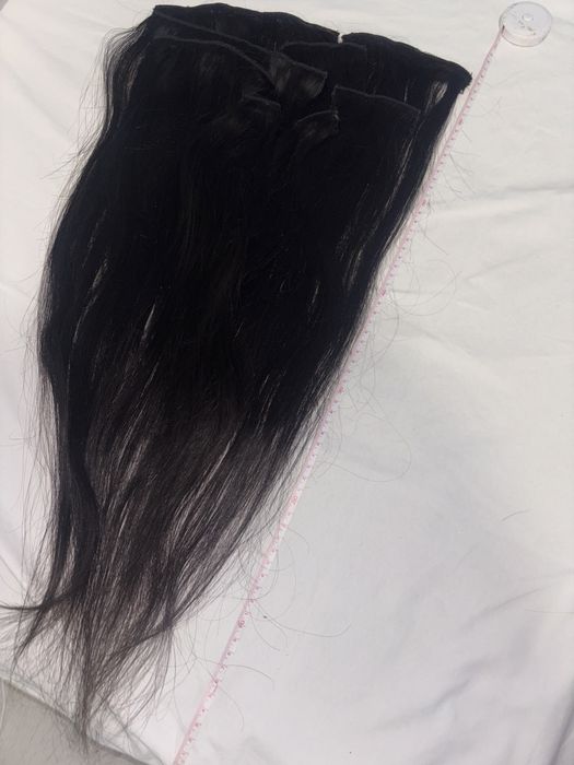 Extensii din par natural saten inchis brunet natural  60 cm 70 cm