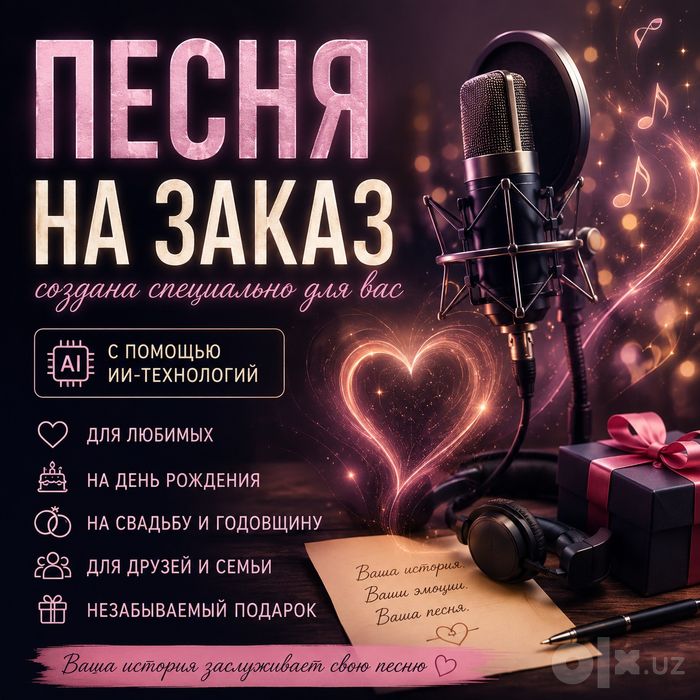 Песня на заказ(в подарок,для бизнеса,влюбленным)