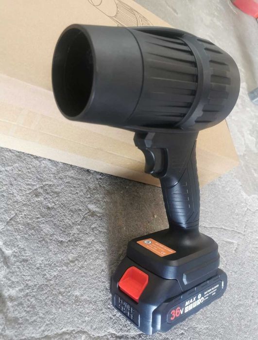 Акумулаторен турбо пистолет мощна духалка за листа,автомивка сняг