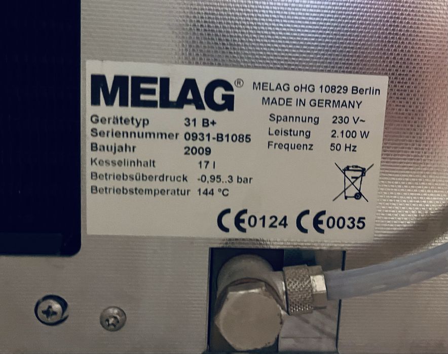 Autoclav Melag 31B+ sterilizator clinica stomatologie dental chirurgie
