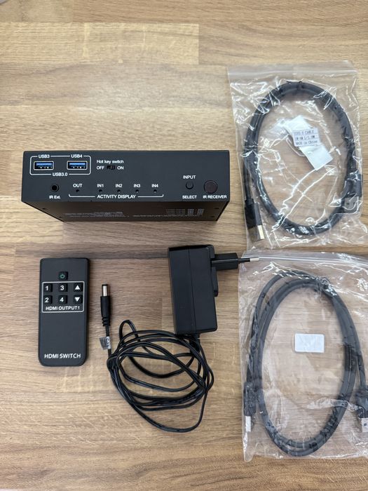 HDMI KVM Switch 4x1 USB 3.0 4K 60Hz