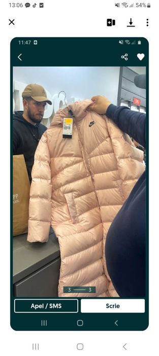 Geaca nike dama marine mari