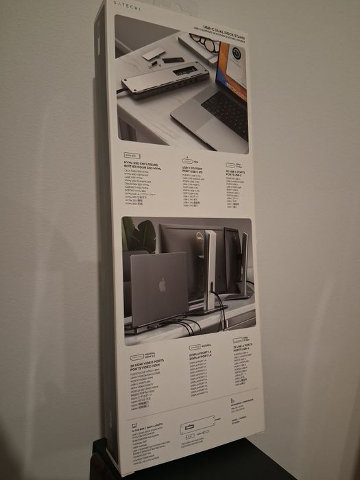 Docking station Satechi hdmi 4k display port,lan,slot ssd nvme,75w PD