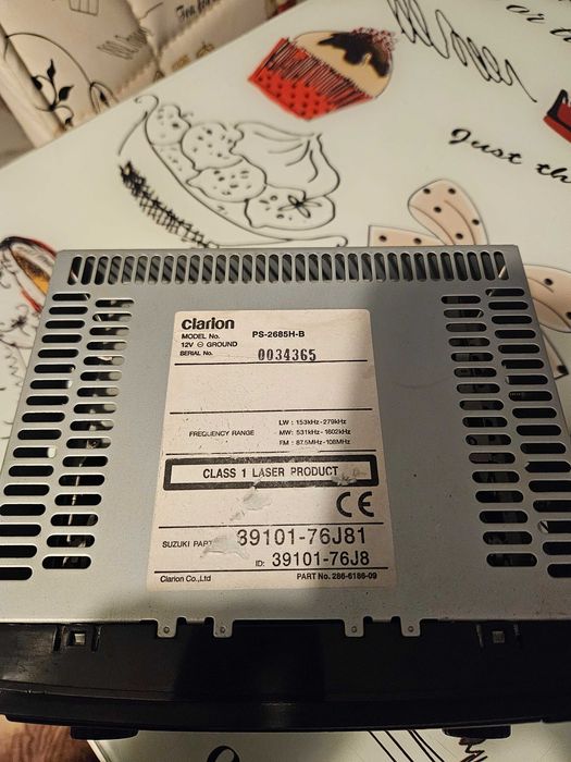 Radio cd player original suzuki jimny 1.3 benzina