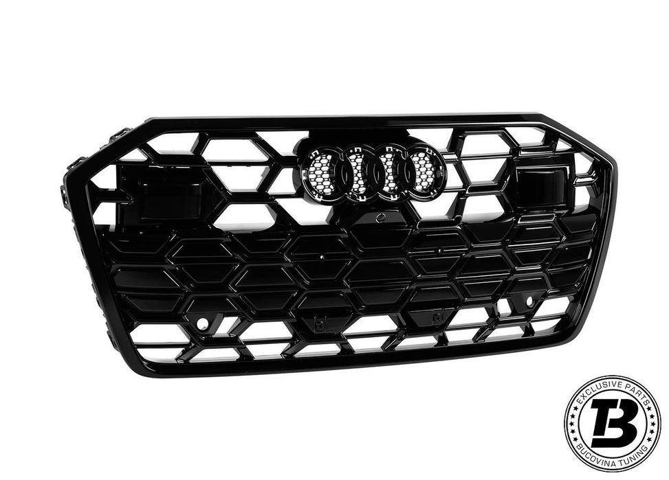 Set Grile laterale si Grila Centrala compatibila cu Audi A6 C8 RS6 Design