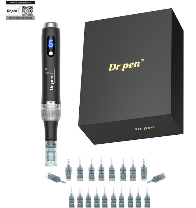 НОВО!!! Оригинален Dr. Pen M7S апарат с 20 патрона, професионален Dermapen + резервни картриджи