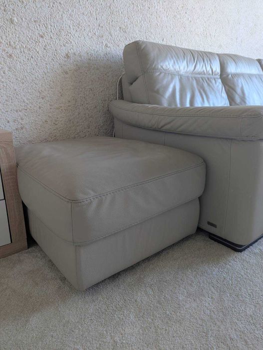 Кожен ъглов диван Стефано (Natuzzi)