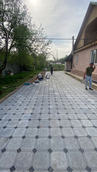 Укладка брусчатки